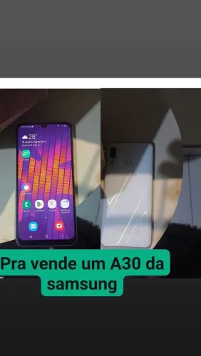 Um celular A30 da samsung