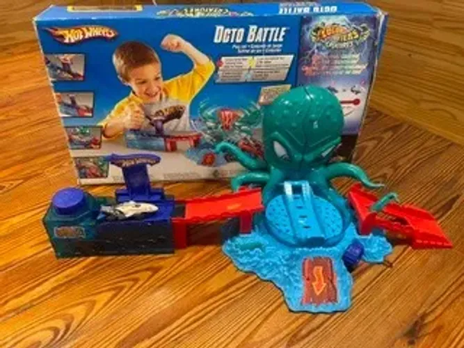 Hot Wheels Pista Octo Battle e carrinho (Ataque do Polvo) - Completa
