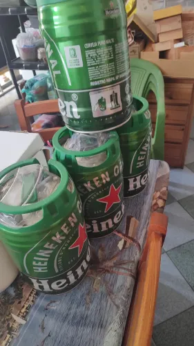 Kit 04 barril Heineken vazio