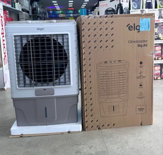 Climatizador elgin 65 litros com gelo e água ?