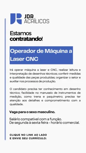 Operador de Máquina a laser CNC