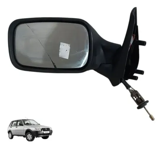 Retrovisor Manual Fiat Uno Esquerdo Mille Smart 1994 2003