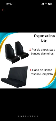 Capas protetora para bancos 