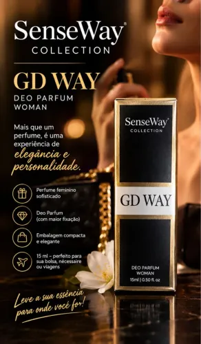 Perfume Importado Feminino SenseWay GD WAY 15ml | Elegante e Marcante ?