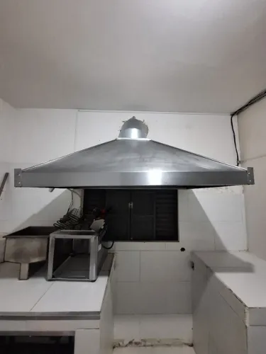 VENDO Coifa Industrial em Aço Inox - Grande Porte (Sem Motor)