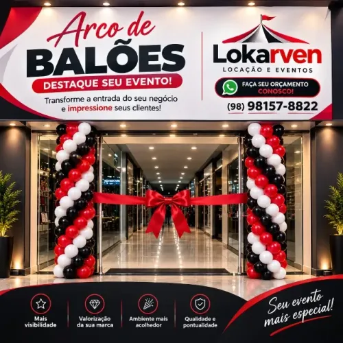 Decoração com Balões para Empresas e Eventos em Geral