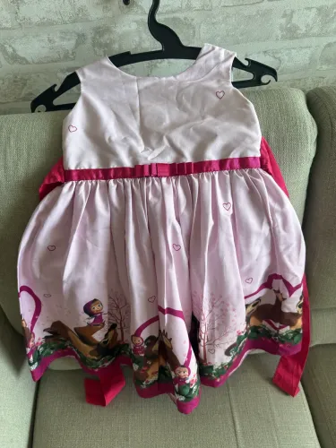 Vestido temático Masha e o Urso
