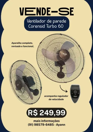 Ventilador de parede Lorensid Turbo 60