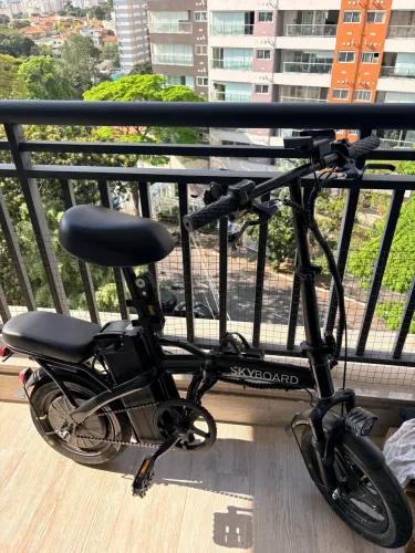 Bike elétrica dobrável skyboard 400w