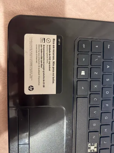 Notebook HP 14 BARATO Bateria viciada FUNCIONA TUDO