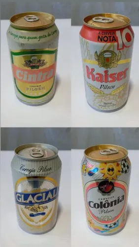Latas colecionáveis lacradas