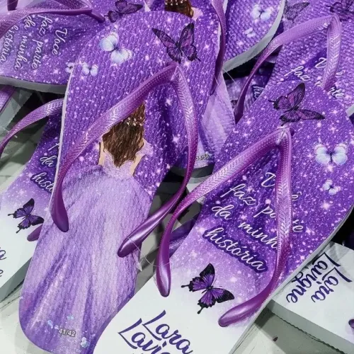 20 pares de chinelos personalizados 