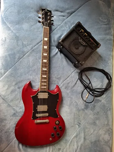 Guitarra Michael SG + Amplificador Strinberg SG-15 + Cabo 5m
