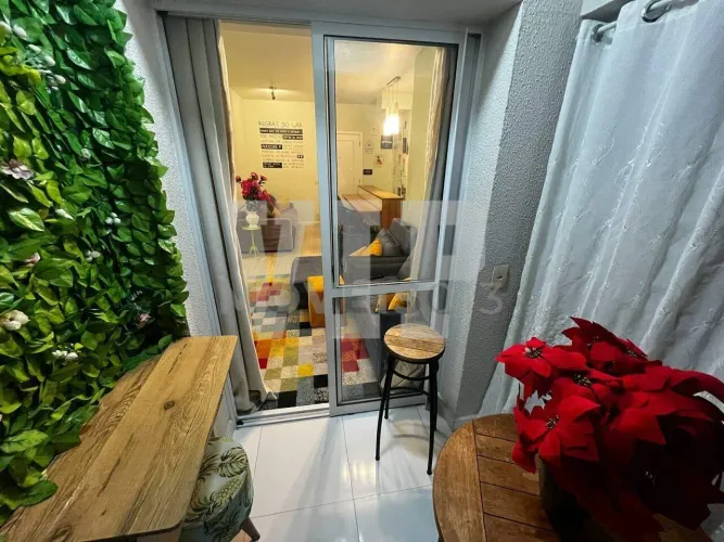 Lindo apartamento mobiliado para locação com 2 dormitórios no Acqua Play Santos