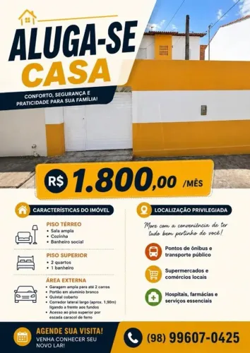 Alugo excelente casa no cohatrac V