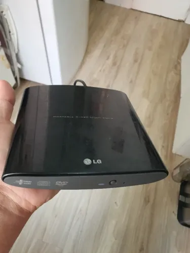 Leitor e gravador de dvd externo LG usb
