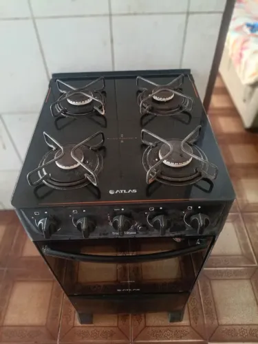 Fogão atlas 4 bocas mesa de vidro