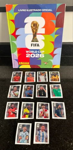 Álbum Capa Dura Lacrado + Kit Completo Coca Cola - Copa 2026