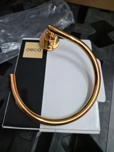 Porta toalha slim red gold Deca