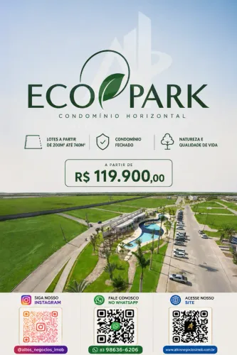 Eco Park Condomínio Fechado | Lotes de 200m² a 740m²