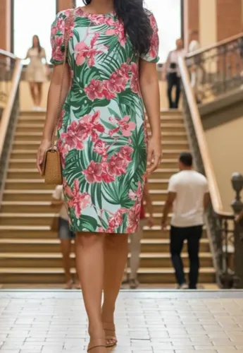 Vestido florido (tam 38/40)