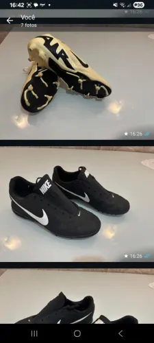 Chuteira Nike mercurial  Air Zoom e Nike Beco Society  40/41