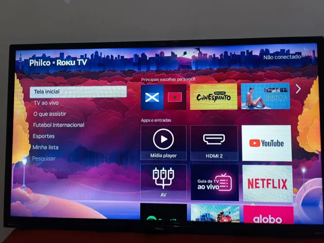 Smart tv Philco ROKU 32 polegadas 