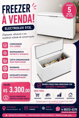 Freezer muito novo