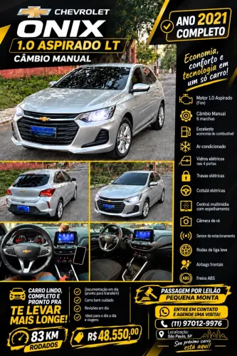 Chevrolet Onix Hatch LT 1.0 12V Flex Mec. 4P 2021