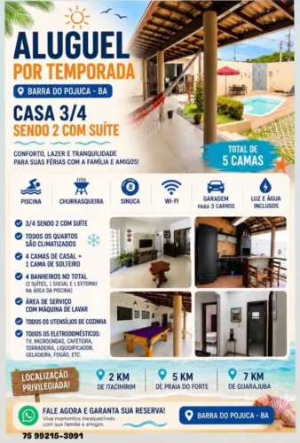 CASA DE TEMPORADA