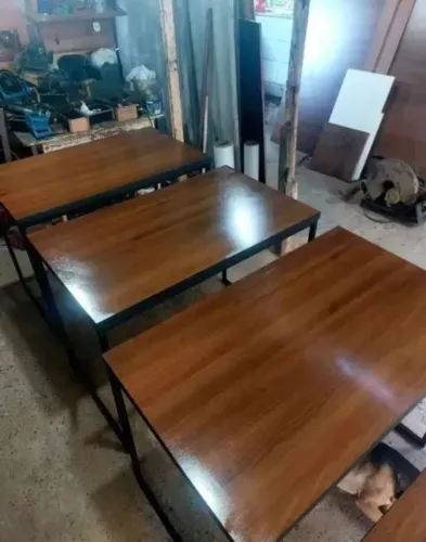 mesa industrial madeirada, frete grátis
