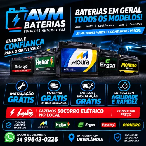 BATERIAS AUTOMOTIVA EM GERAL ? TODOS OS MODELOS!