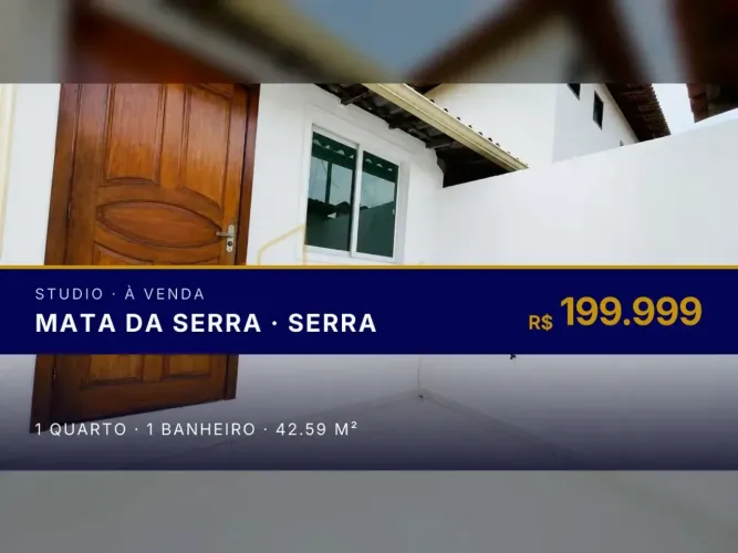 Mata da Serra: Studio de 1 Quarto Perfeito para Investir!