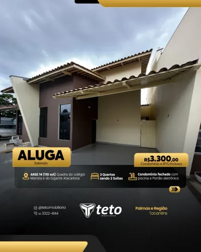 ALUGA CASA 110 Sul - 3/4