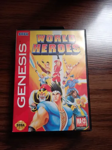 Jogo World Heroes mega drive 