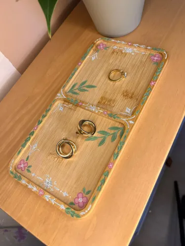 Porta jóias pintado à mão