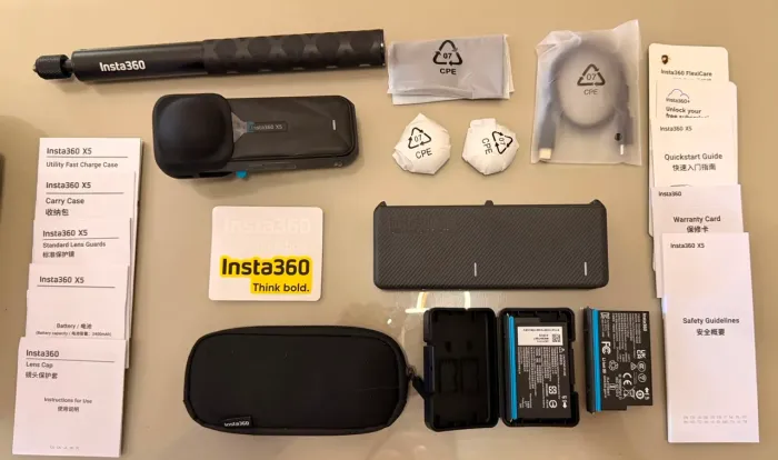Câmera insta 360 5X