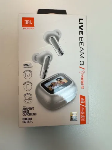 Fone De Ouvido Bluetooth Jbl Live Beam 3 Prata
