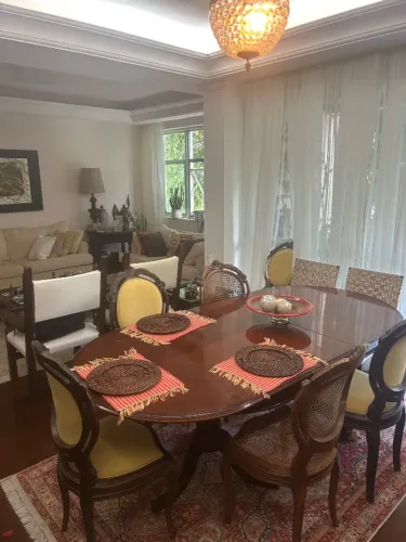 MESA DE JANTAR OVAL 6 cadeiras