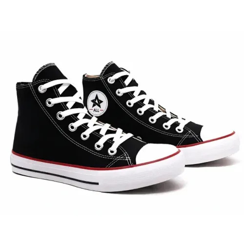 Tênis Botinha Lona Classic Cano Alto AB Star Casual Novo