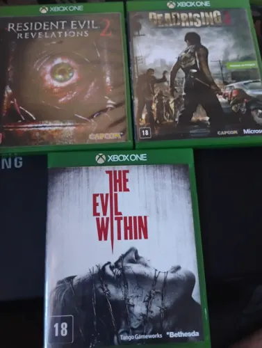 Jogos Xbox três jogos terror