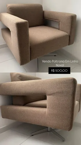 VENDO POLTRONA EM LINHO