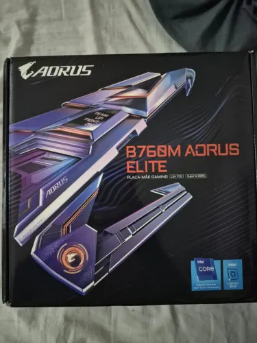 Placa mãe B760M AORUS ELITE (DDR 5!) - NOVA NA CAIXA
