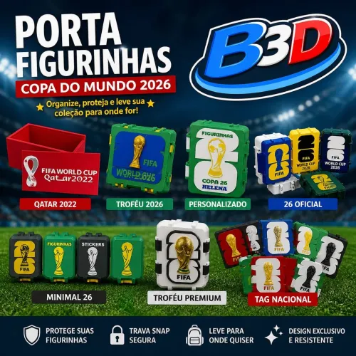 Porta figurinhas da copa 