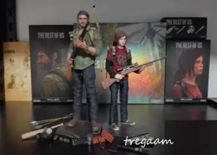Joel e elli 1/12 lim toys action figure The last of us não hot toys