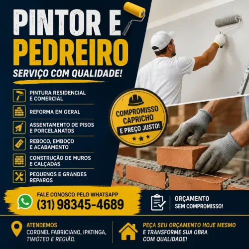 Pintura e pedreiro