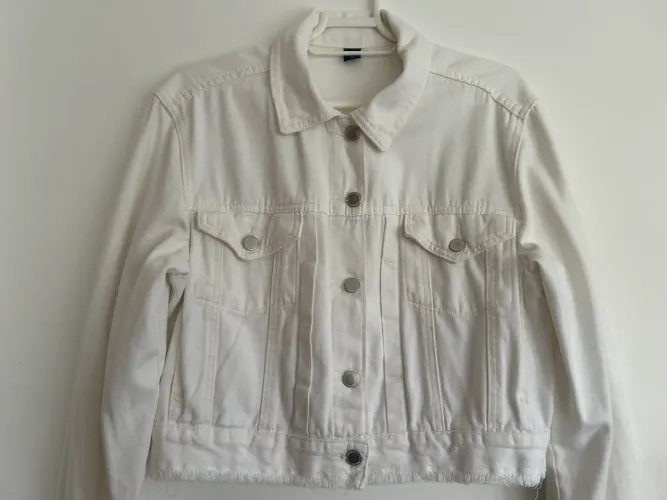 Jaqueta jeans branca