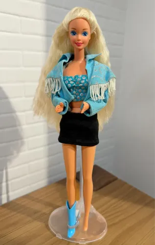 Barbie Western Stampin Mattel - anos 90