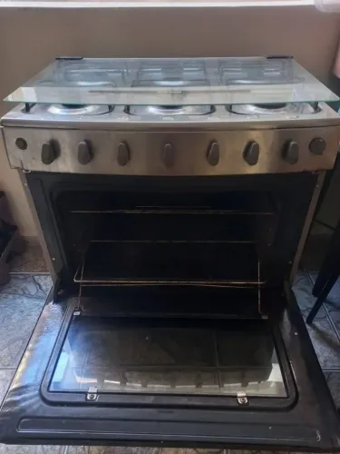 Fogão Cönsul 6 bocas aço inox