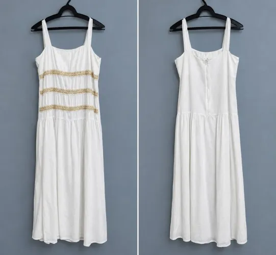 Vestido branco de alça